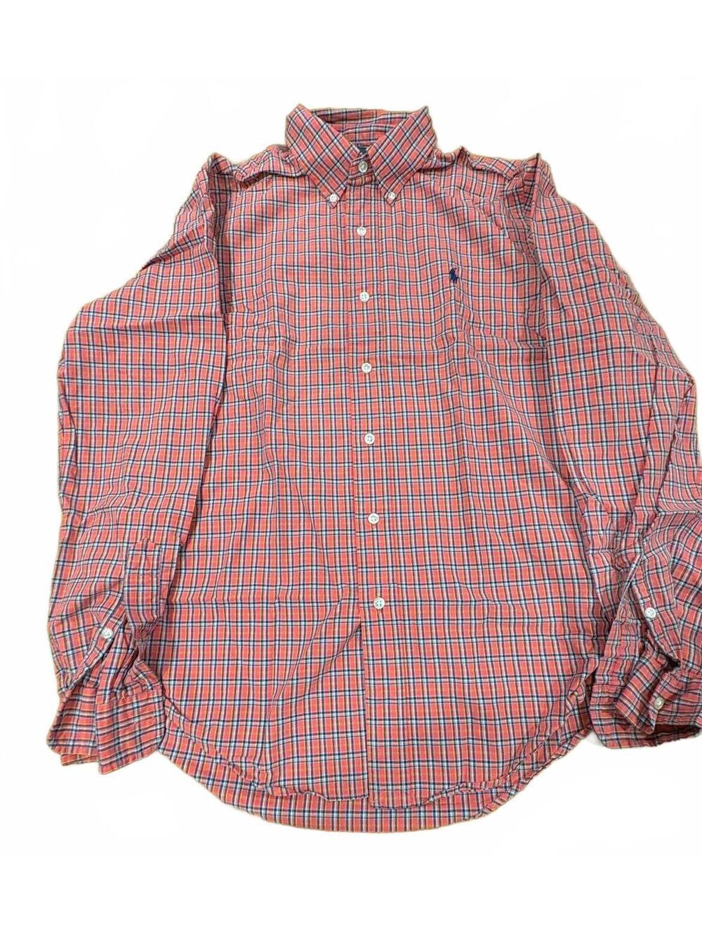 Ralph Lauren Custom Fit Red Plaid Button-Down Shirt Medium-25